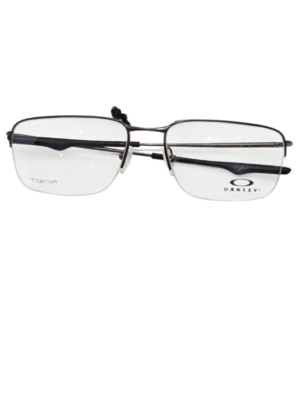 Oakley Titanium Rectangle Eyeglasses - bronze